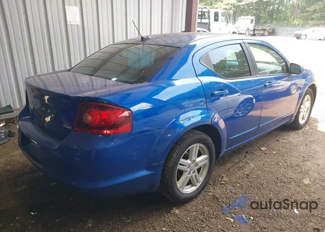 2013 Dodge Avenger Sxt из США, поврежденный, VIN 1C3CDZCG5DN741191
